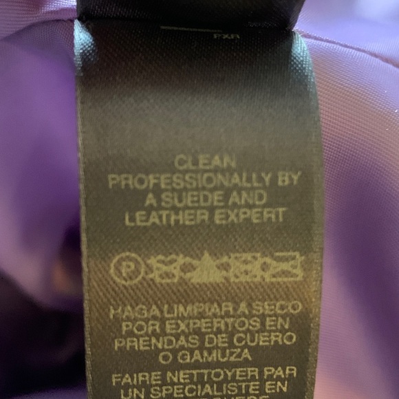 Liz Claiborne suede jacket lavender Sz 4 - Picture 8 of 8